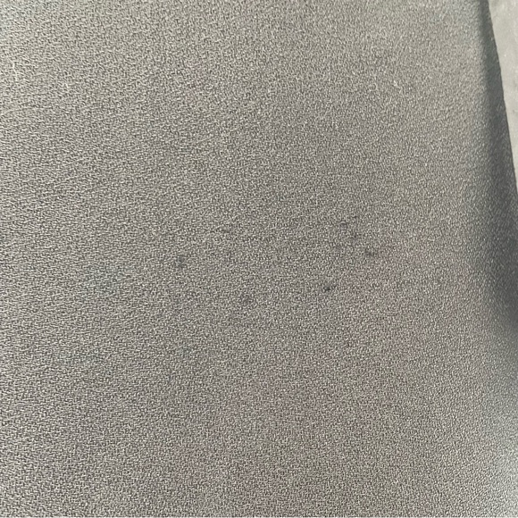 80s Morton Myles Black Peplum Dramatic Shoulder Crepe Midi Dress - Picture 14 of 14